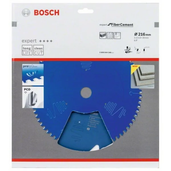 Пильный диск Expert for Fiber Cement 216x30x2.2/1.6x6 T Bosch 2 608 644 346