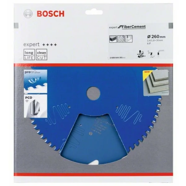 Пильный диск Expert for Fiber Cement 260x30x2.4/1.8x6 T Bosch 2 608 644 351