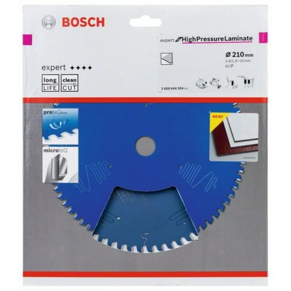Пильный диск Expert for High Pressure Laminate 210x30x2.8/1.8x60 T Bosch 2 608 644 354