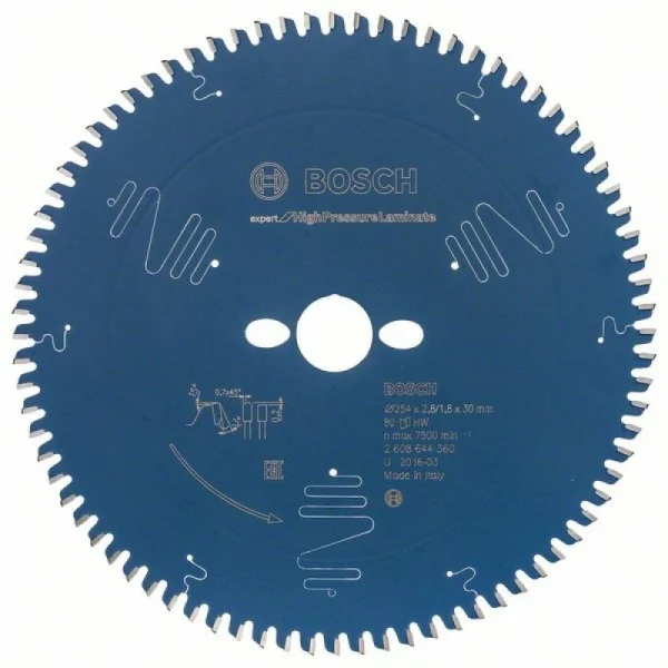 Пильный диск Expert for High Pressure Laminate 254x30x2.8/1.8x80 T Bosch 2 608 644 360 — изображение 2