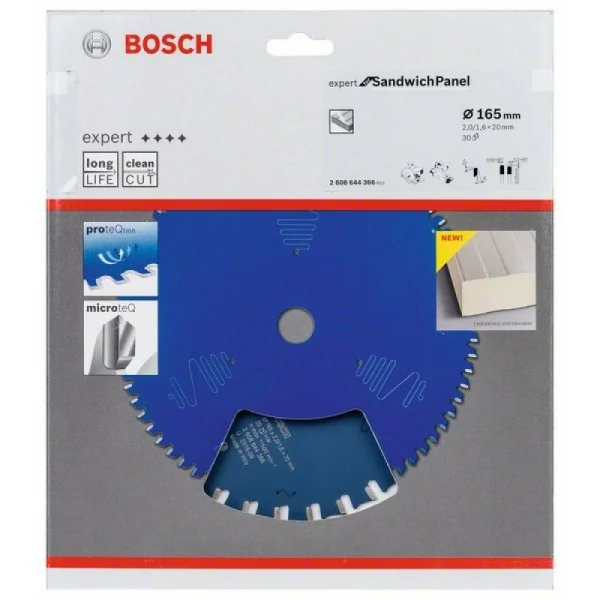 Пильный диск Expert for Sandwich Panel 165x20x2/1.6x30 T Bosch 2 608 644 366
