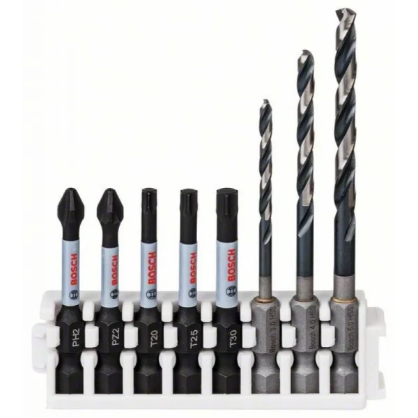 Кассета ударных бит 50 мм (5шт) и сверл по металлу (3 шт) Impact Control Bosch 2608577143
