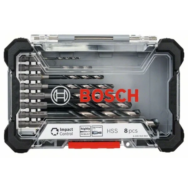 Набор сверл по металлу Impact Control Кейс M 8 шт D2-10 Bosch 2608577146 — изображение 2