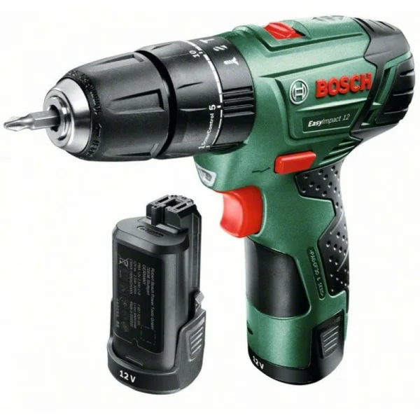 Аккумуляторная ударная дрель-шуруповерт Bosch EasyImpact 12 (2 акк.) 060398390E — изображение 2
