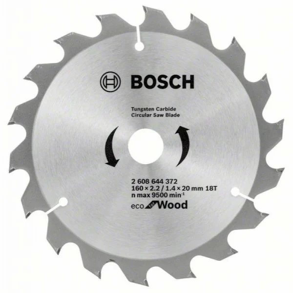Пильный диск ECO WO 160x20/16-18T Bosch 2608644372 — изображение 2