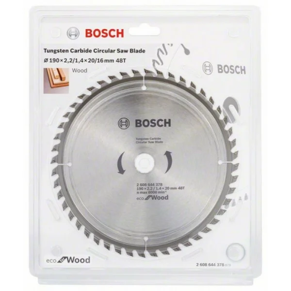 Пильный диск ECO WO 190x20/16-48T Bosch 2608644378