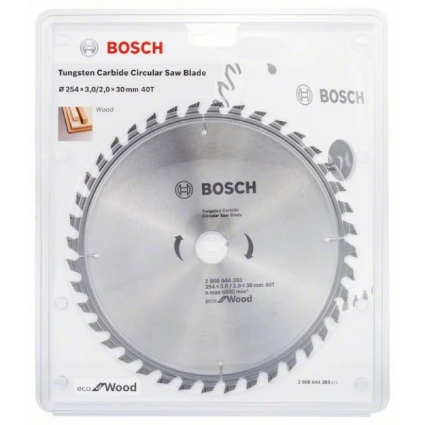 Пильный диск ECO WO 254x30-40T Bosch 2608644383