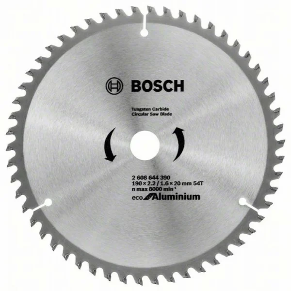 Пильный диск ECO ALU/Multi 190x20/16-54T Bosch 2608644390 — изображение 2