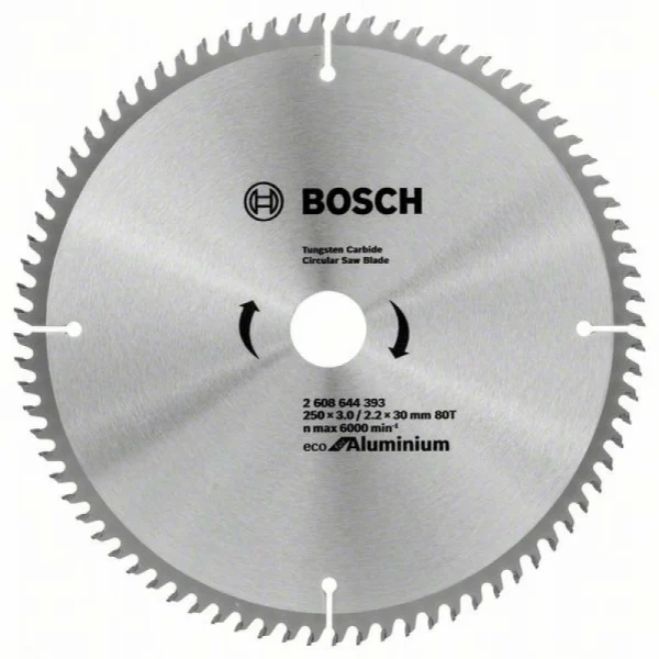 Пильный диск ECO ALU/Multi 250x30-80T Bosch 2608644393 — изображение 2