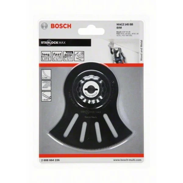 StarlockMax BIM большое сегментированное полотно ⌀145 мм MACZ 145 BB Bosch 2608664226
