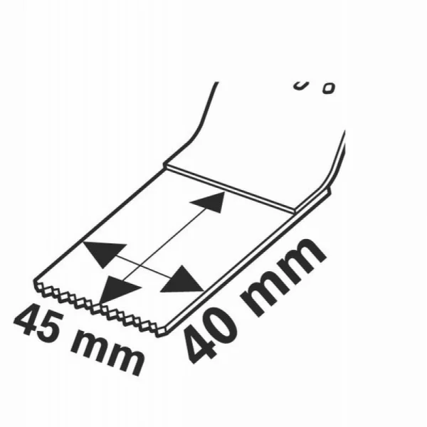 Starlock Carbide погружное пильное полотно 45x40 мм по металлу AIZ 45 AT Bosch 2608664348 — изображение 6