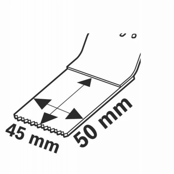 StarlockPlus Carbide погружное пильное полотно 45x50 мм по металлу PAIZ 45 AT Bosch 2608664349 — изображение 5