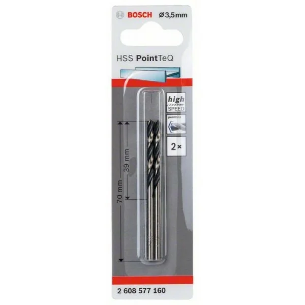 Сверло по металлу HSS PointTeQ (2 шт.) 3.5 мм Bosch 2608577160