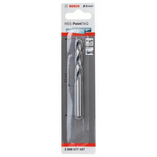 Сверло по металлу HSS PointTeQ 6 мм Bosch 2608577167