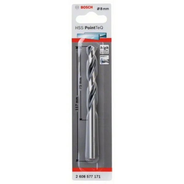 Сверло по металлу HSS PointTeQ 8 мм Bosch 2608577171