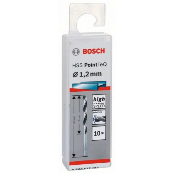 Сверло по металлу HSS PointTeQ (10 шт.) 1.2 мм Bosch 2608577180