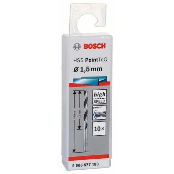 Сверло по металлу HSS PointTeQ (10 шт.) 1.5 мм Bosch 2608577183