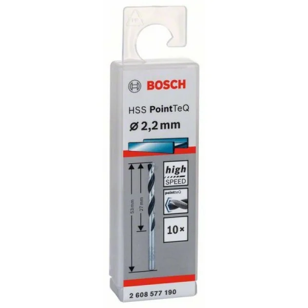 Сверло по металлу HSS PointTeQ (10 шт.) 2.2 мм Bosch 2608577190