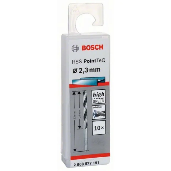 Сверло по металлу HSS PointTeQ (10 шт.) 2.3 мм Bosch 2608577191