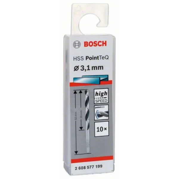 Сверло по металлу HSS PointTeQ (10 шт.) 3.1 мм Bosch 2608577199