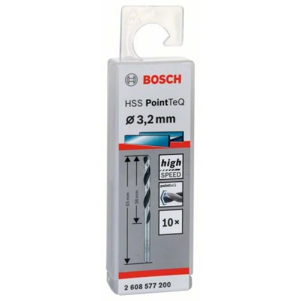 Сверло по металлу HSS PointTeQ (10 шт.) 3.2 мм Bosch 2608577200