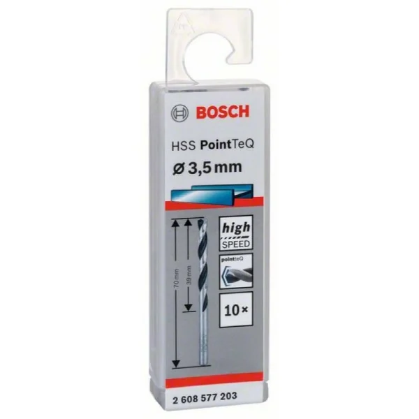 Сверло по металлу HSS PointTeQ (10 шт.) 3.5 мм Bosch 2608577203
