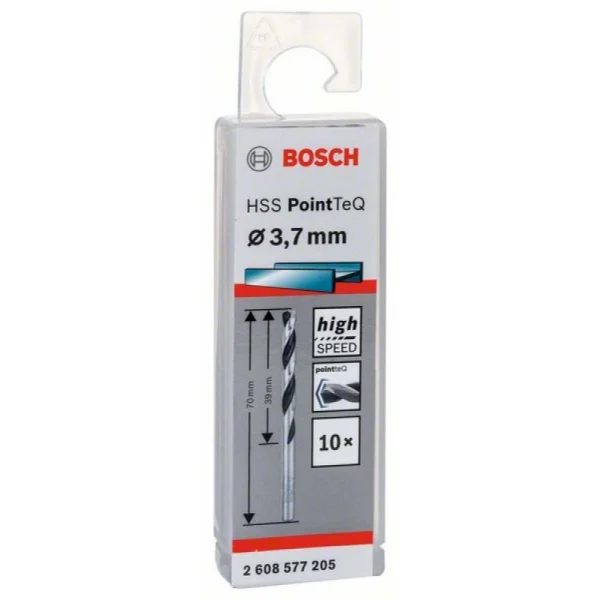 Сверло по металлу HSS PointTeQ (10 шт.) 3.7 мм Bosch 2608577205