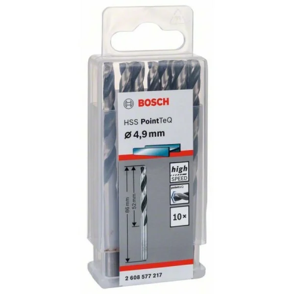 Сверло по металлу HSS PointTeQ (10 шт.) 4.9 мм Bosch 2608577217
