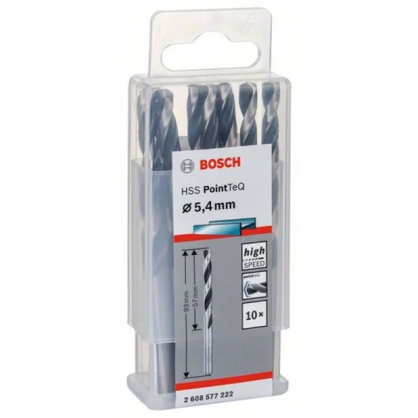 Сверло по металлу HSS PointTeQ (10 шт.) 5.4 мм Bosch 2608577222