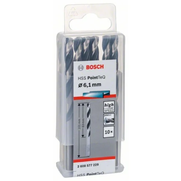 Сверло по металлу HSS PointTeQ (10 шт.) 6.1 мм Bosch 2608577229