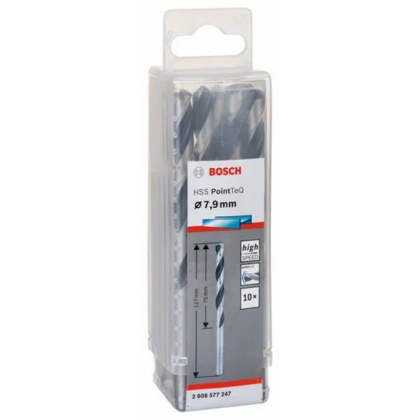 Сверло по металлу HSS PointTeQ (10 шт.) 7.9 мм Bosch 2608577247