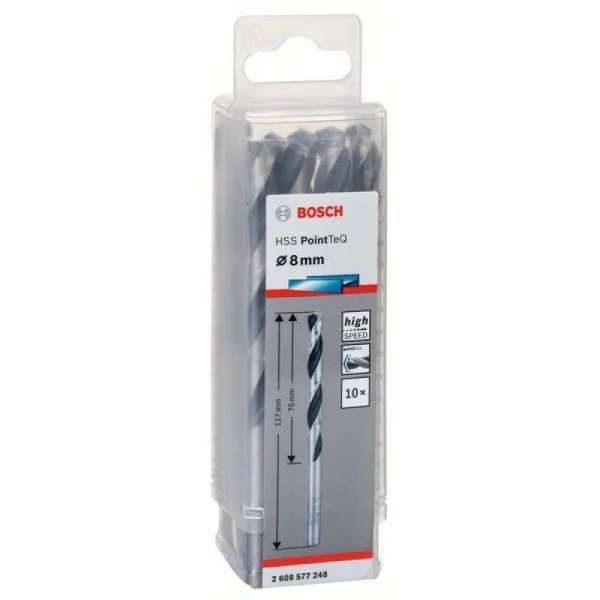 Сверло по металлу HSS PointTeQ (10 шт.) 8 мм Bosch 2608577248