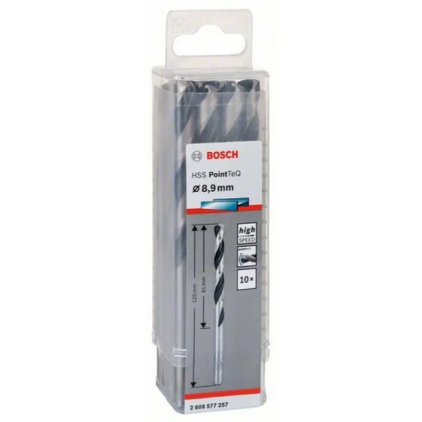 Сверло по металлу HSS PointTeQ (10 шт.) 8.9 мм Bosch 2608577257