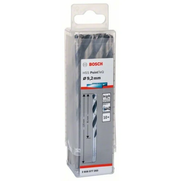 Сверло по металлу HSS PointTeQ (10 шт.) 9.2 мм Bosch 2608577260