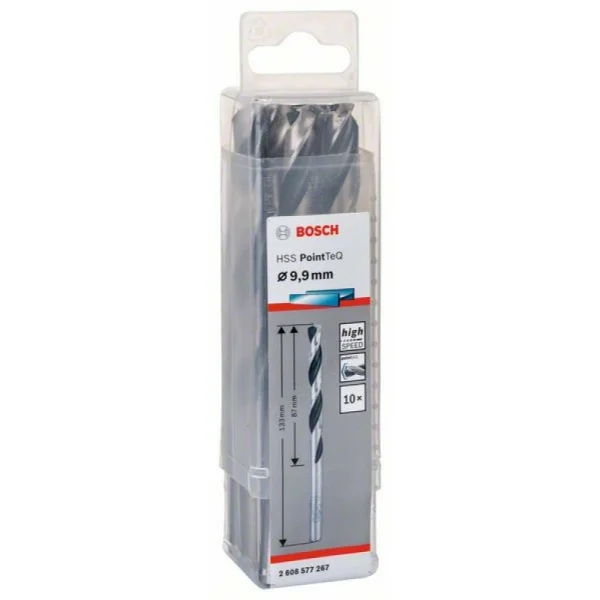 Сверло по металлу HSS PointTeQ (10 шт.) 9.9 мм Bosch 2608577267