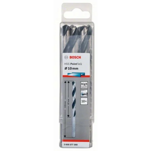 Сверло по металлу HSS PointTeQ (10 шт.) 10 мм Bosch 2608577268