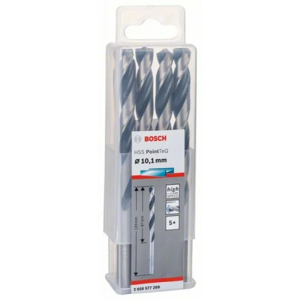 Сверло по металлу HSS PointTeQ (5 шт.) 10.1 мм Bosch 2608577269