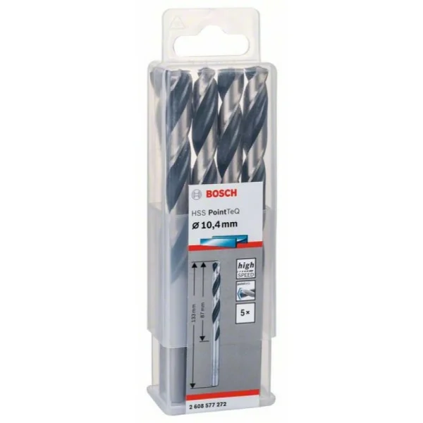 Сверло по металлу HSS PointTeQ (5 шт.) 10.4 мм Bosch 2608577272