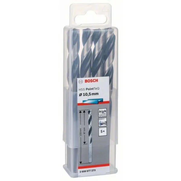 Сверло по металлу HSS PointTeQ (5 шт.) 10.5 мм Bosch 2608577273