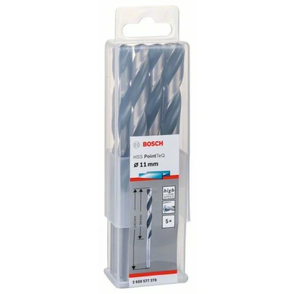 Сверло по металлу HSS PointTeQ (5 шт.) 11 мм Bosch 2608577278