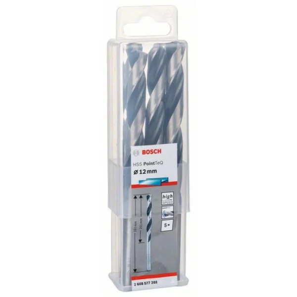 Сверло по металлу HSS PointTeQ (5 шт.) 12 мм Bosch 2608577288