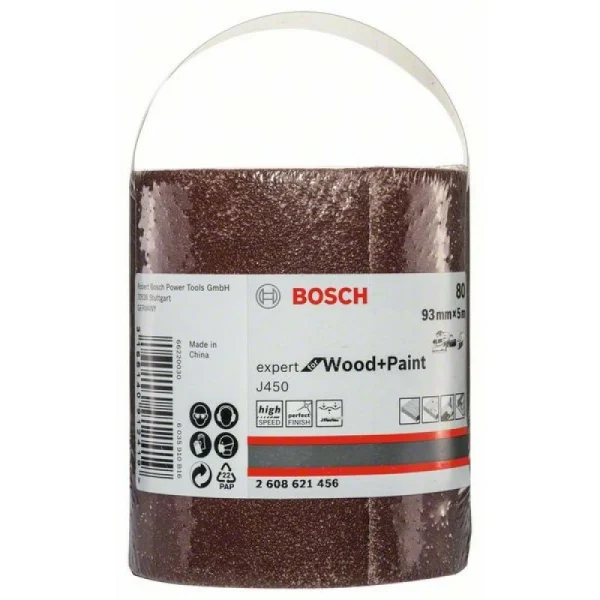 Шлифрулон J450 Expert for Wood+Paint 93x5000 мм K80 Bosch 2608621456 — изображение 2