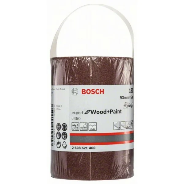 Шлифрулон J450 Expert for Wood+Paint 93x5000 мм K180 Bosch 2608621460 — изображение 2