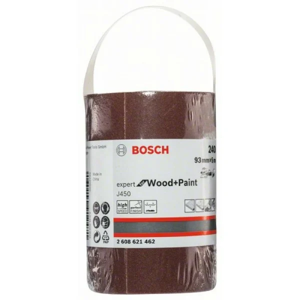 Шлифрулон J450 Expert for Wood+Paint 93x5000 мм K240 Bosch 2608621462 — изображение 2