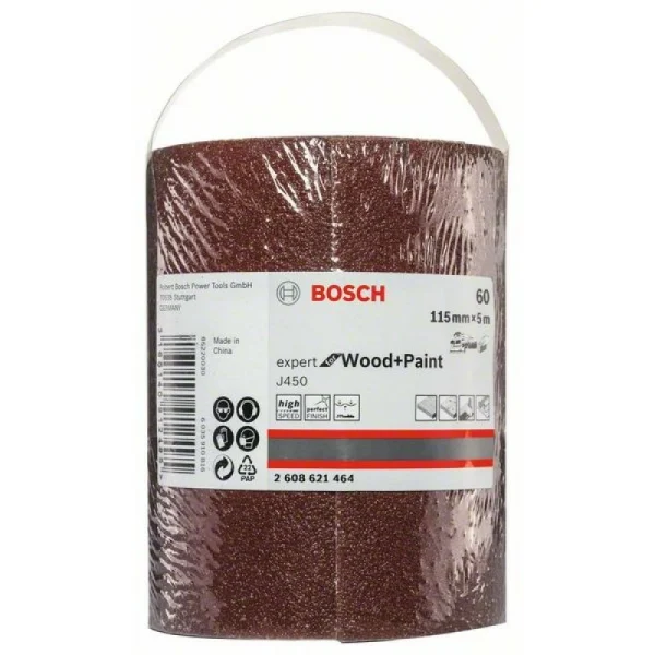 Шлифрулон J450 Expert for Wood+Paint 115x5000 мм K60 Bosch 2608621464 — изображение 2