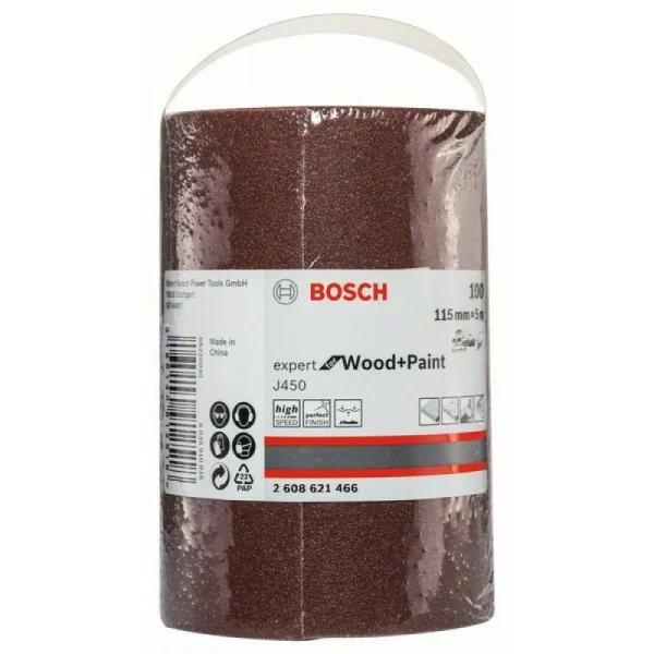 Шлифрулон J450 Expert for Wood+Paint 115x5000 мм K120 Bosch 2608621467 — изображение 2
