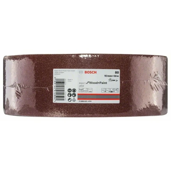 Шлифрулон J450 Expert for Wood+Paint 93x50.000 мм K80 Bosch 2608621474 — изображение 2