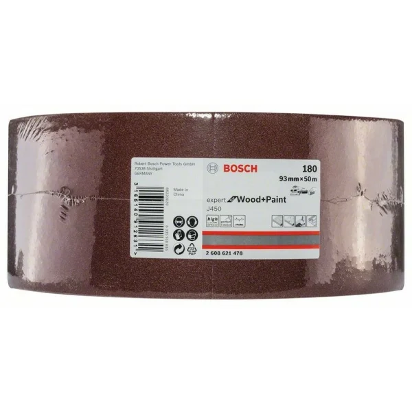 Шлифрулон J450 Expert for Wood+Paint 93x50.000 мм K180 Bosch 2608621478 — изображение 2