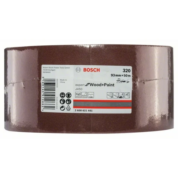 Шлифрулон J450 Expert for Wood+Paint 93x50.000 мм K320 Bosch 2608621481 — изображение 2