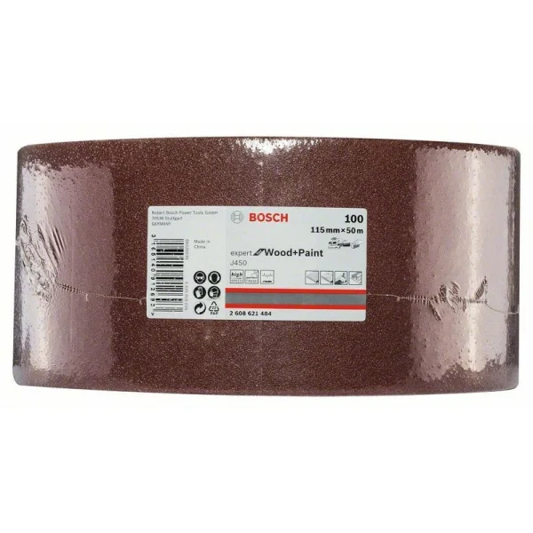 Шлифрулон J450 Expert for Wood+Paint 115x50.000 мм K100 Bosch 2608621484 — изображение 2